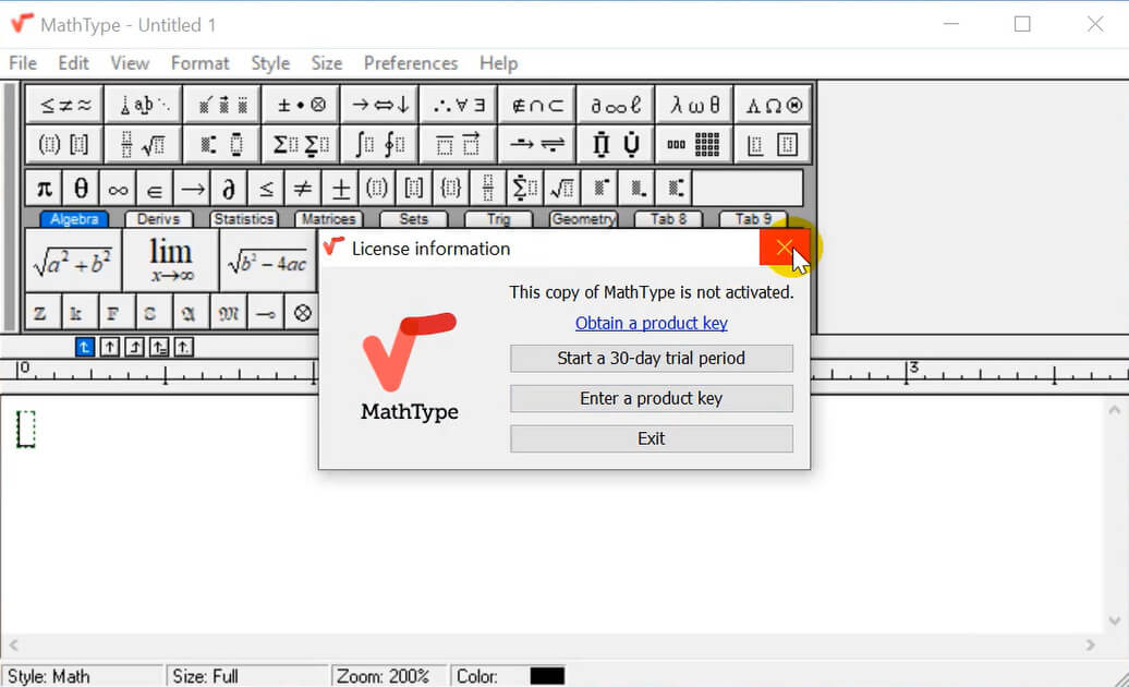 Tải Mathtype 7.4.4 full crack - Cài Mathtype vào Word