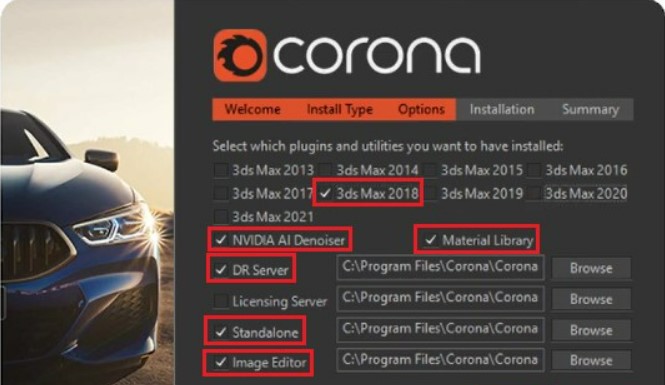 Corona 5 cài đặt cho 3DS MAX